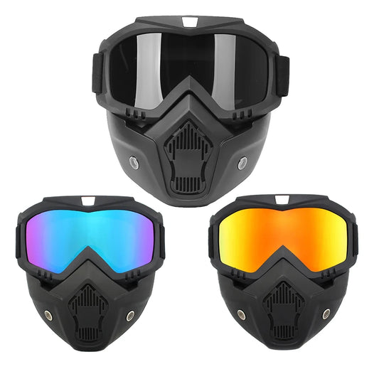 Full Face Tactical Protection Mask - Windproof Helmet for Motorcycle Racing, Off-Road, Skiing, Cycling & Outdoor Sports