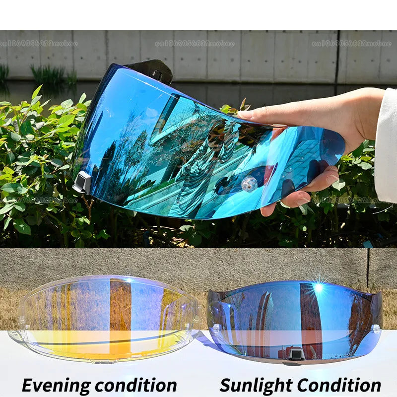 Motorcycle Helmet Visor Lens KDF-16-1 - Anti-UV Anti-Scratch Full Face Shield with Photochromic Technology
