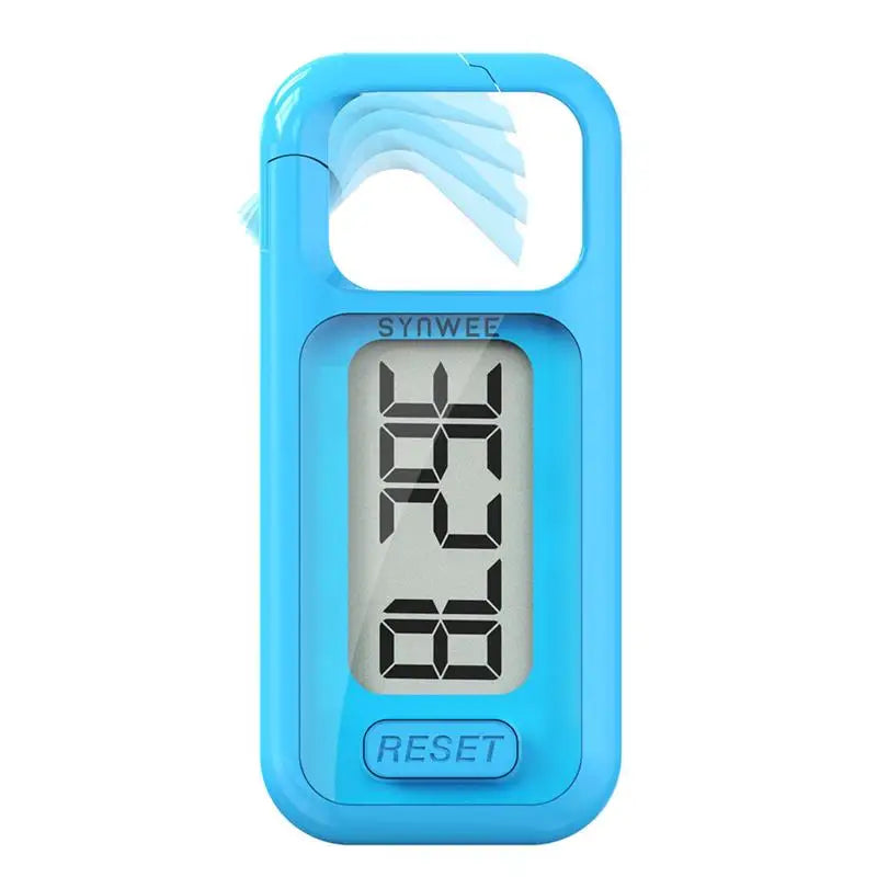 Large Display 3D Pedometer - Accurate Step Counter with Clip & Lanyard for Men, Women & Kids
