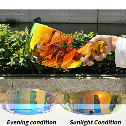 Motorcycle Helmet Visor Lens KDF-16-1 - Anti-UV Anti-Scratch Full Face Shield with Photochromic Technology