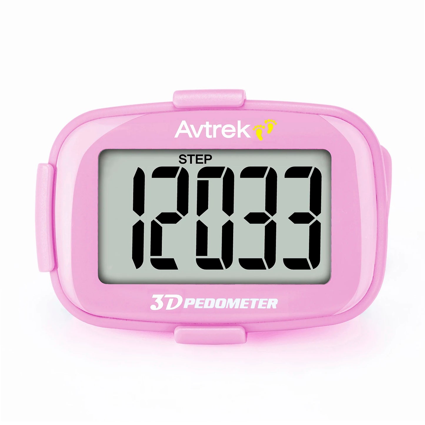 Avtrek Mini 3D Pedometer – Portable Pocket Step Counter & Digital Clock for Running, Walking & Outdoor Fitness