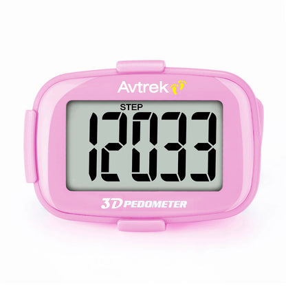 Avtrek Mini 3D Pedometer – Portable Pocket Step Counter & Digital Clock for Running, Walking & Outdoor Fitness