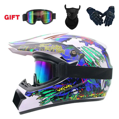 Full Face Motocross Helmet - Off-Road Downhill AM DH Cross Capacete - Free Shipping + 3 Free Gifts