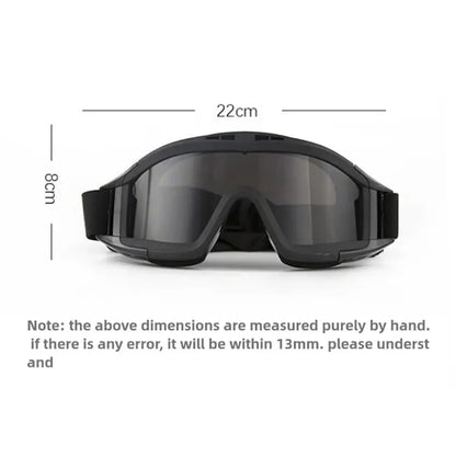 Tactical Anti-Impact Safety Goggles - Explosion Proof Protection for Airsoft, Paintball, Hunting & Mountaineering