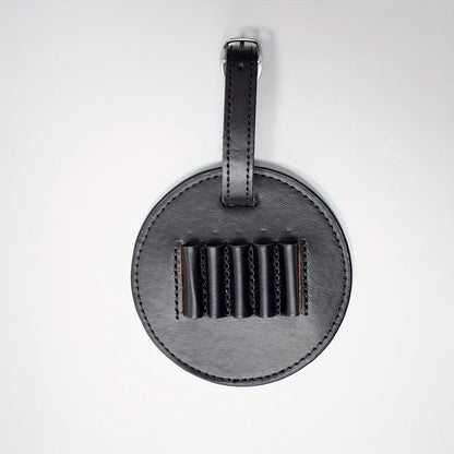 Leather Golf Ball Storage Pouch - Portable Round Holder with Loop Buckle for Training