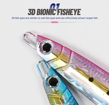 Majorcraft Jigpara 3D Print Metal Vertical Spoon - Fast Sinking Fishing Lure for Carp & Sea Spinning (60g-200g)