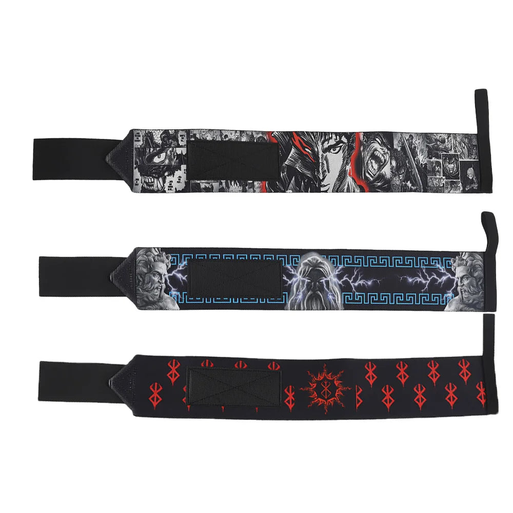 Professional Weightlifting Wrist Straps - Gym Support Equipment for Strength Training (1 Pair)