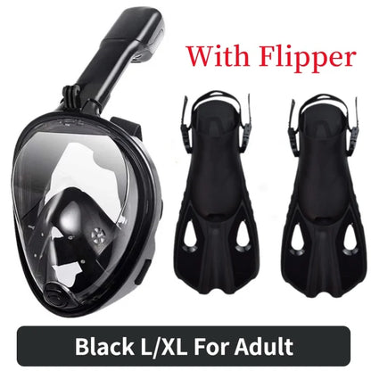 Full Face Diving & Snorkeling Mask – Anti-Fog, Waterproof | Adults & Kids