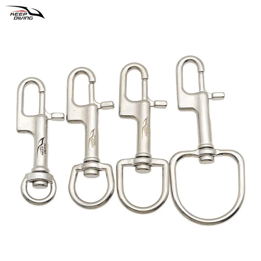 316 Stainless Steel Double-Ended Bolt Snap Hook - 80/90/100/110MM - Scuba Diving BCD Accessories