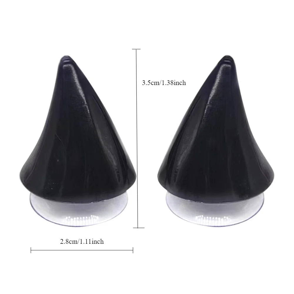 Motorcycle Helmet Braids - 2 Piece Set Women's Ponytail Wig with Suction Cup for Motorbike Helmets (164 Colors Available, Dual Pigtail Twist Style)