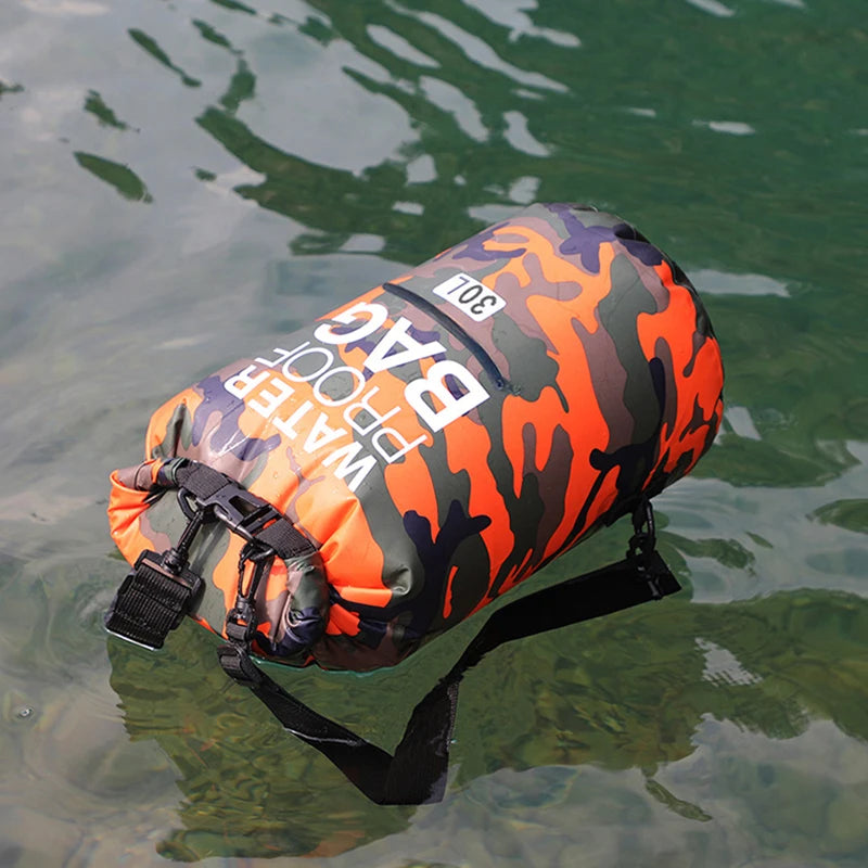 Waterproof Dry Bag Backpack - 30L/15L with Wet Separation Pocket for Kayaking, Boating, Swimming & Outdoor Sports