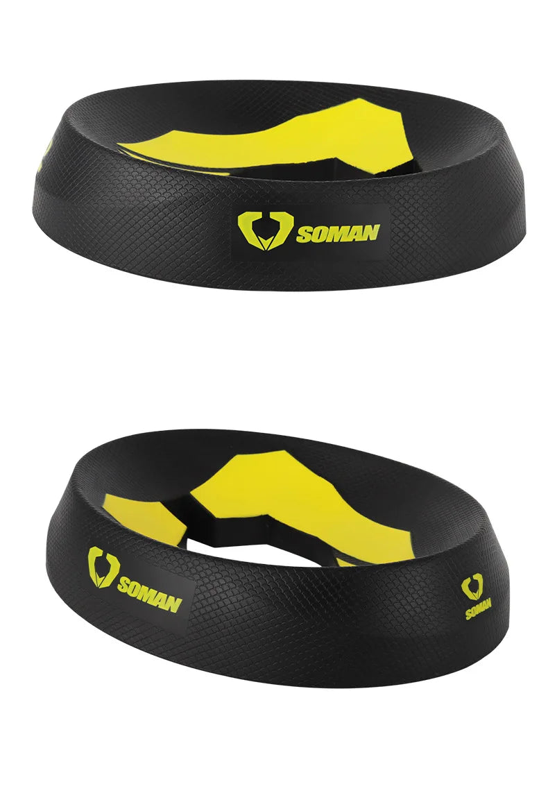 SOMAN Portable Motorcycle Helmet Stand - Donut Ring Support Pad - Scratch-Resistant Anti-Skid Protection