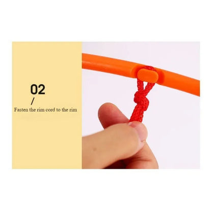 Wall-Mounted Foldable Basketball Hoop - Indoor Training System for Kids