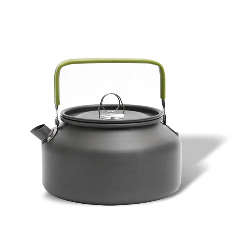 Portable Aluminum Alloy Camping Kettle - Multi-Size (0.8L/1.1L/1.2L/1.6L/2L/2.5L) for Outdoor Coffee & Tea - Perfect for Hiking, Fishing, Picnic & Cooking