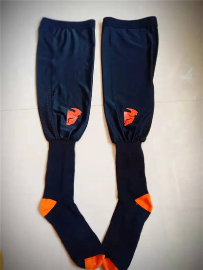 Podium 24 Motorcycle Compression Knee Brace Socks - Motocross Enduro MTB ATV MX Knee Protection Sport Socks