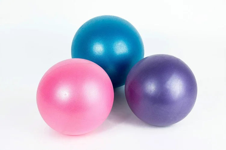 25cm Pilates Stability Ball - Premium PVC Exercise Ball for Yoga, Core Training & Balance