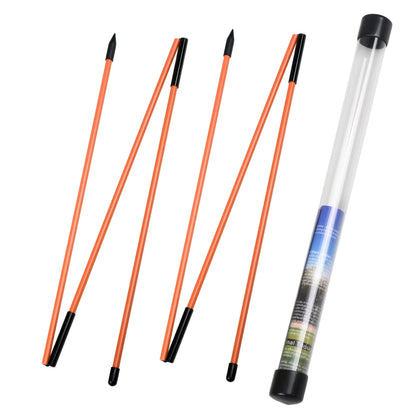 Golf Alignment Sticks - 2 Sets of 48inch Practice Rods - Collapsible & Portable - 6 Colors Available