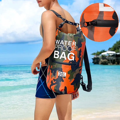 Waterproof Dry Bag Backpack - 30L/15L with Wet Separation Pocket for Kayaking, Boating, Swimming & Outdoor Sports