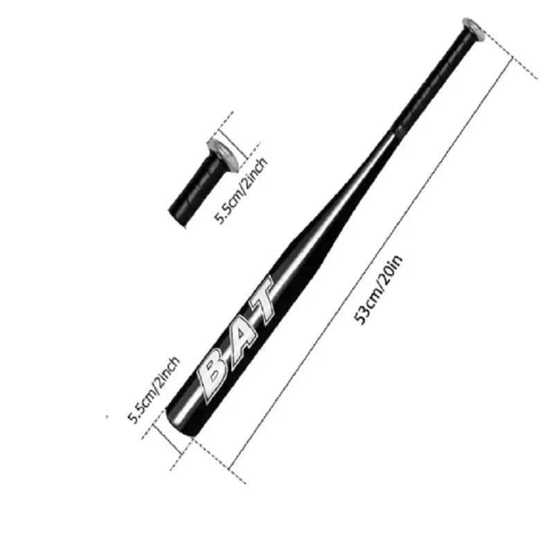 20-Inch Aluminum Alloy Baseball Bat with Softball Gloves - 4 Colors Available - Outdoor Sports & Self-Defense Equipment