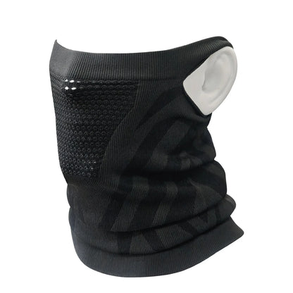 Winter Neck Warmer & Face Mask with Ear Loops - Windproof Balaclava Gaiter for Skiing & Cold Weather Sports