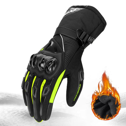 Waterproof Winter Motorcycle Gloves - Full Finger Protection with Touch Screen - Model WN-01