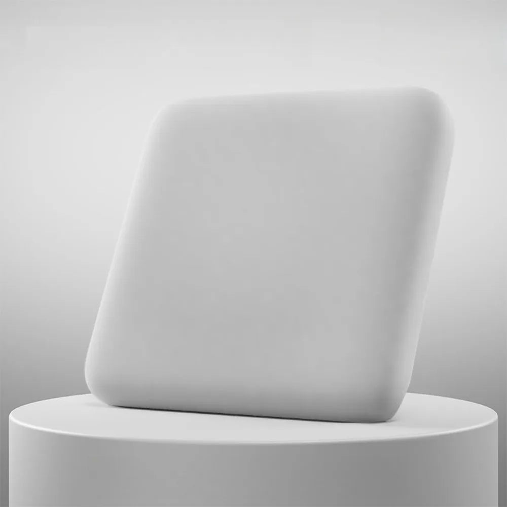 Elastic Memory Foam Seat Cushion - Soft Bounce-Back Design with Breathable Cover - Removable Washable Pad for Office & Long Sitting