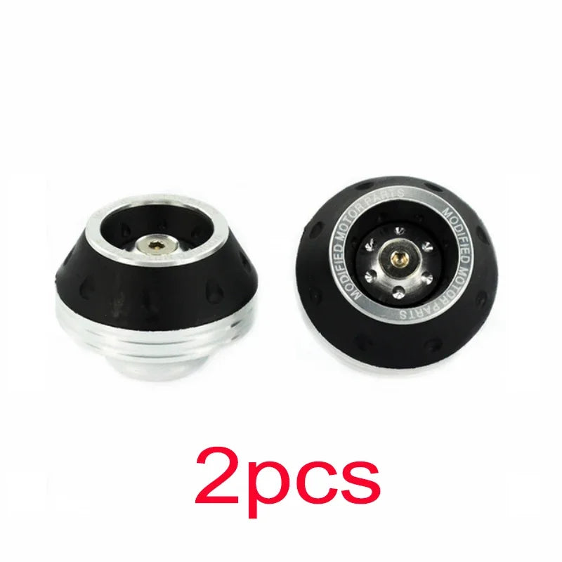 Motorcycle Front Fork Crash Protectors - 2/4Pcs Universal Alloy Wheel Protection Slider Cups for Motocross