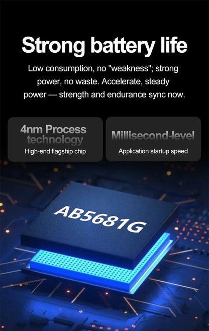 1.53" Full Touch Screen Smart Watch - Multi-Sport Mode with ECG+PPG, Waterproof & Bluetooth Call