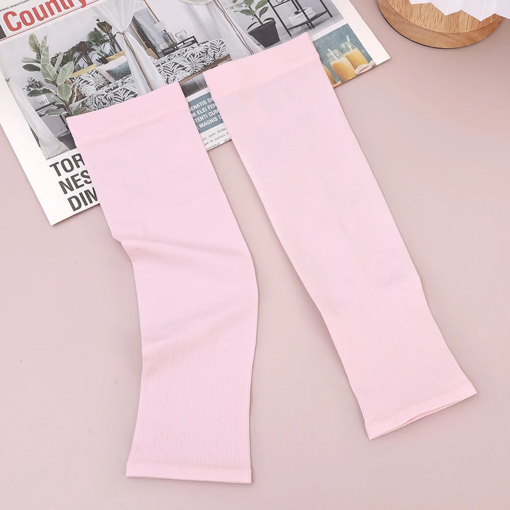 Kids Ice Silk Cooling Arm Sleeves - UV Sun Protection Elastic Sleeves for Boys & Girls Ages 4-12 (Summer Sports & Beach)