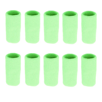 Athletic Finger Support Sleeves - 10 Pack Compression Guards for Basketball, Volleyball, Gym & Sports