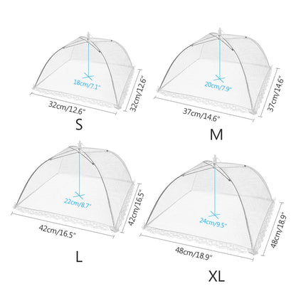 Pop-Up Mesh Food Cover - Collapsible Insect Protection Tent for Outdoor Dining