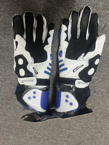 Two-X GP Pro Men's Motorcycle Racing Gloves - Long Leather Sports Protection with Touch Screen