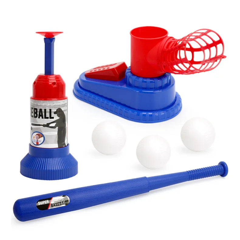 Automatic Baseball Pitching Machine - Adjustable Outdoor Training Set for Kids