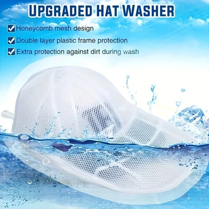 Baseball Cap Washing Machine Cleaner Cage with Mesh Bag
