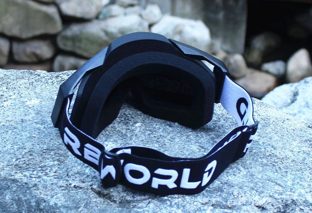 Vintage Motorcycle Goggles – MX Motocross Safety Glasses with Night Vision for Helmet & Driving