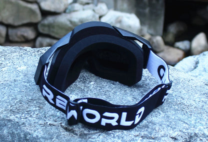 Vintage Motorcycle Goggles – MX Motocross Safety Glasses with Night Vision for Helmet & Driving