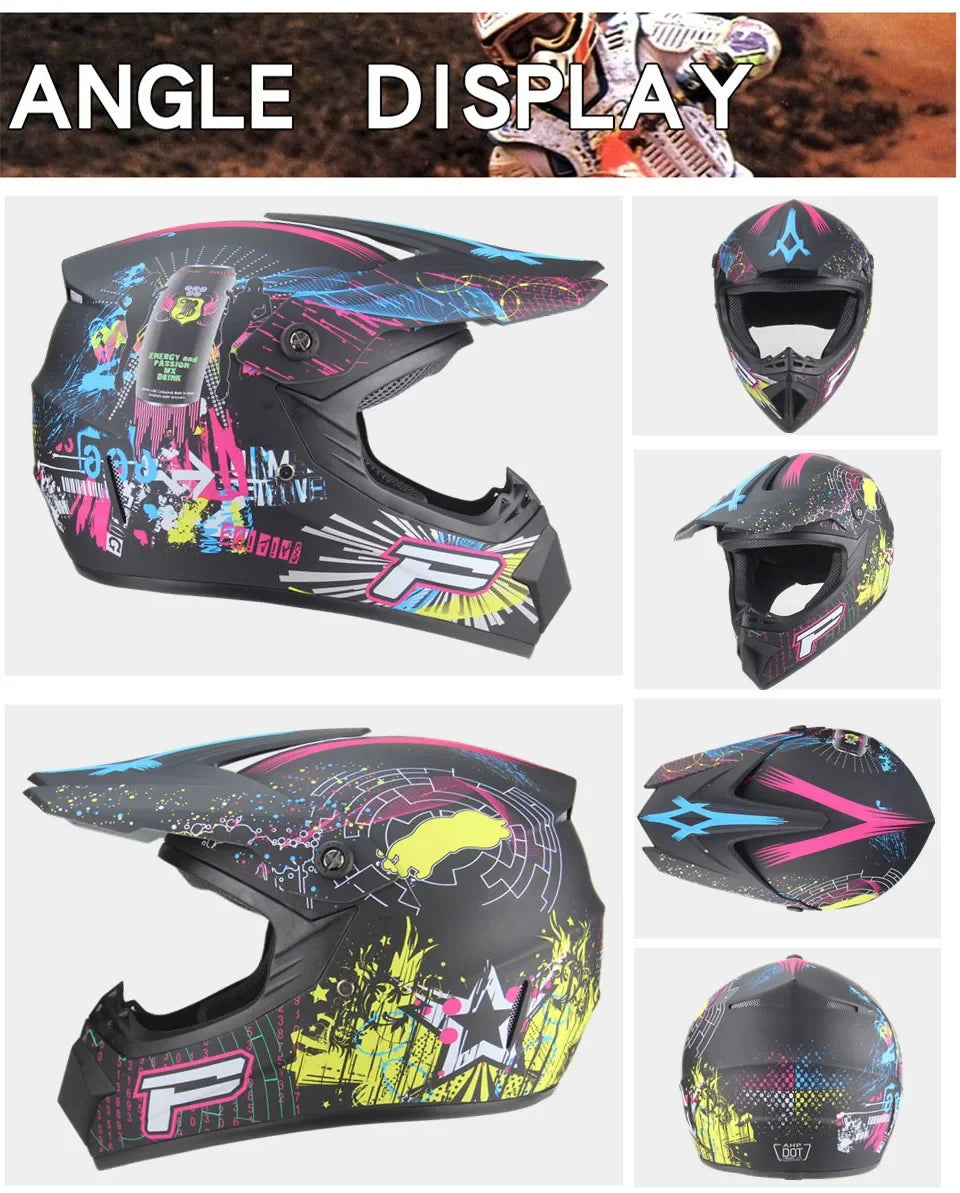 Full Face Motocross Helmet - Off-Road Downhill AM DH Cross Capacete - Free Shipping + 3 Free Gifts