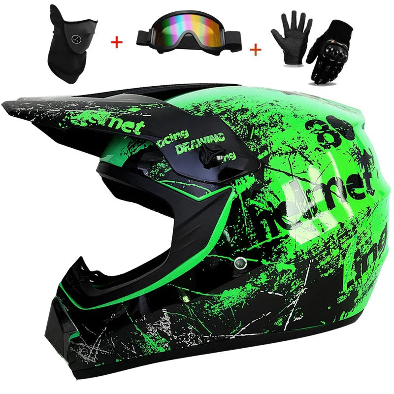 Full Face Motocross Helmet - Off-Road Downhill AM DH Cross Capacete - Free Shipping + 3 Free Gifts