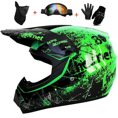 Full Face Motocross Helmet - Off-Road Downhill AM DH Cross Capacete - Free Shipping + 3 Free Gifts