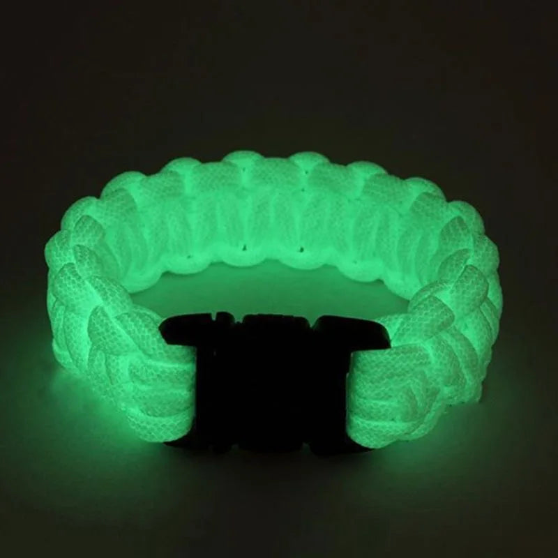 Tactical Glow-in-Dark Paracord - 550lb 9-Core 4mm Nylon Survival Rope for Camping & Outdoor Adventures