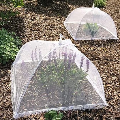 Pop-Up Mesh Food Cover - Collapsible Insect Protection Tent for Outdoor Dining
