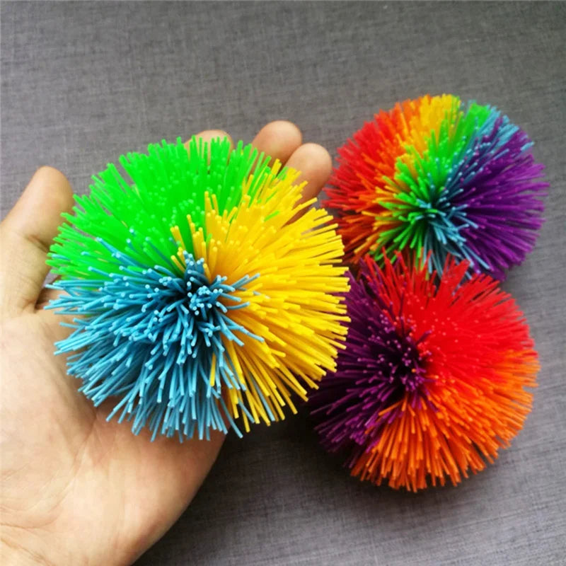Colorful Rubber Wire Ball - 6/8/10cm Juggling Ball for Kids
