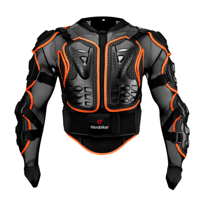 Men's Full Body Armor Motorcycle Jacket - Motocross Enduro Racing Protection Equipment (S-4XL)