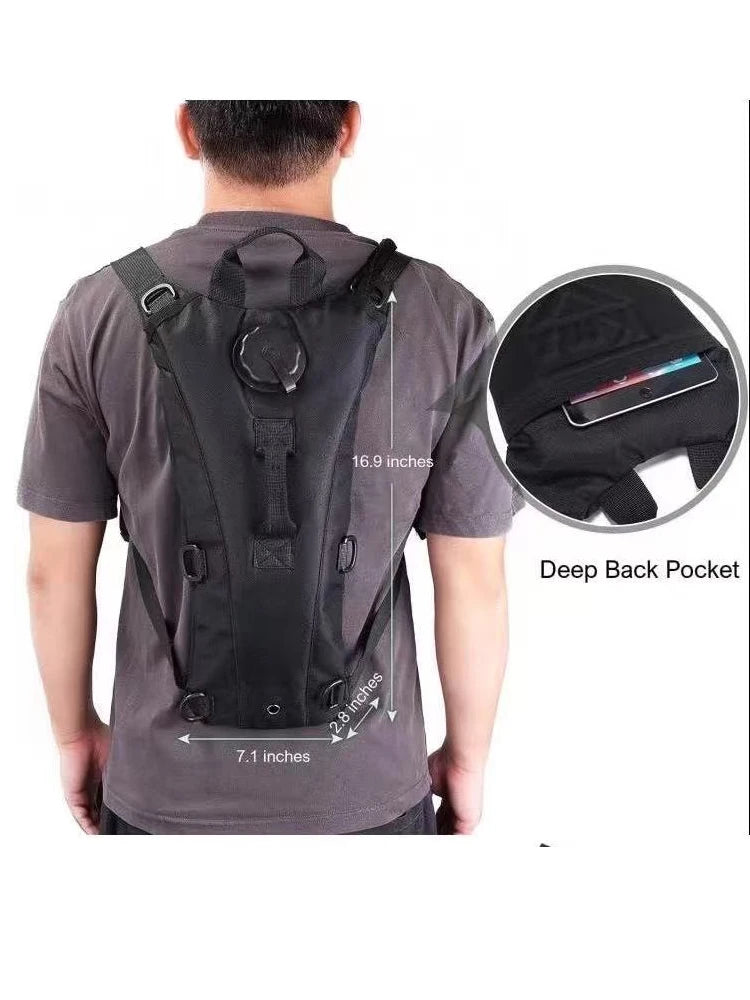 3L Hydration Pack - Waterproof Nylon Water Bladder for Running, Cycling, Hiking, Climbing & Outdoor Sports