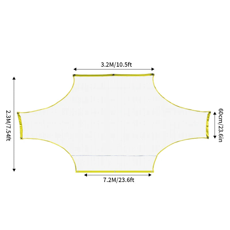 Portable Soccer Practice Goal Net - Professional Training Gate for 5v5, 7v7 & 11v11 (Outdoor Goalkeeping & Shooting Practice)