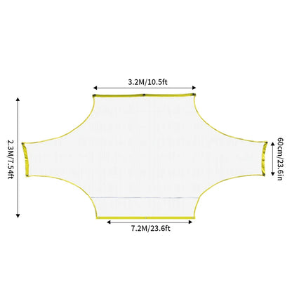 Portable Soccer Practice Goal Net - Professional Training Gate for 5v5, 7v7 & 11v11 (Outdoor Goalkeeping & Shooting Practice)