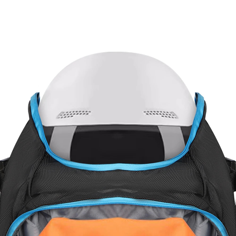 50L Waterproof Ski Boot Bag Backpack - Large Capacity with Dry Wet Separation for Snowboard Boots, Helmet, Goggles & Skis