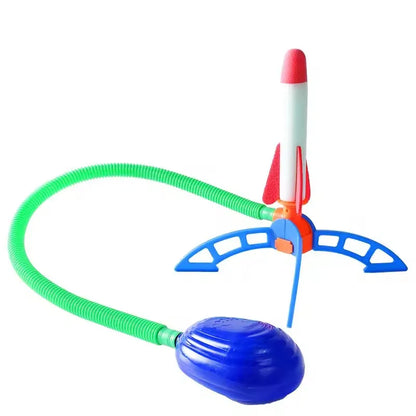 Kids Air Rocket Launcher Set - Foot Pump Outdoor Soaring Toy for Children