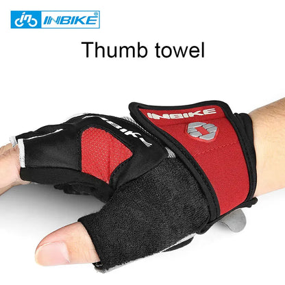 Half-Finger Gel Cycling Gloves - Shockproof Padded Sport Gloves for Men & Women