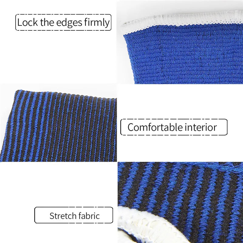 Elastic Ankle Brace Support - Super Soft Protection Guard for Gym Running Sports Fitness (1 Pair)